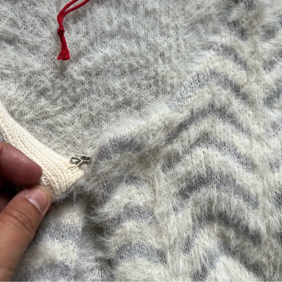 NWOT Solitaire Anthropologie Cardigan Sweater Longline Jacket Fuzzy size Medium - Picture 5 of 9